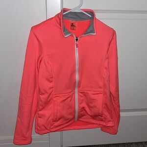 Fleece Lined - Neon Pink Zip-up Jacket, Excellent Condition, Size Small